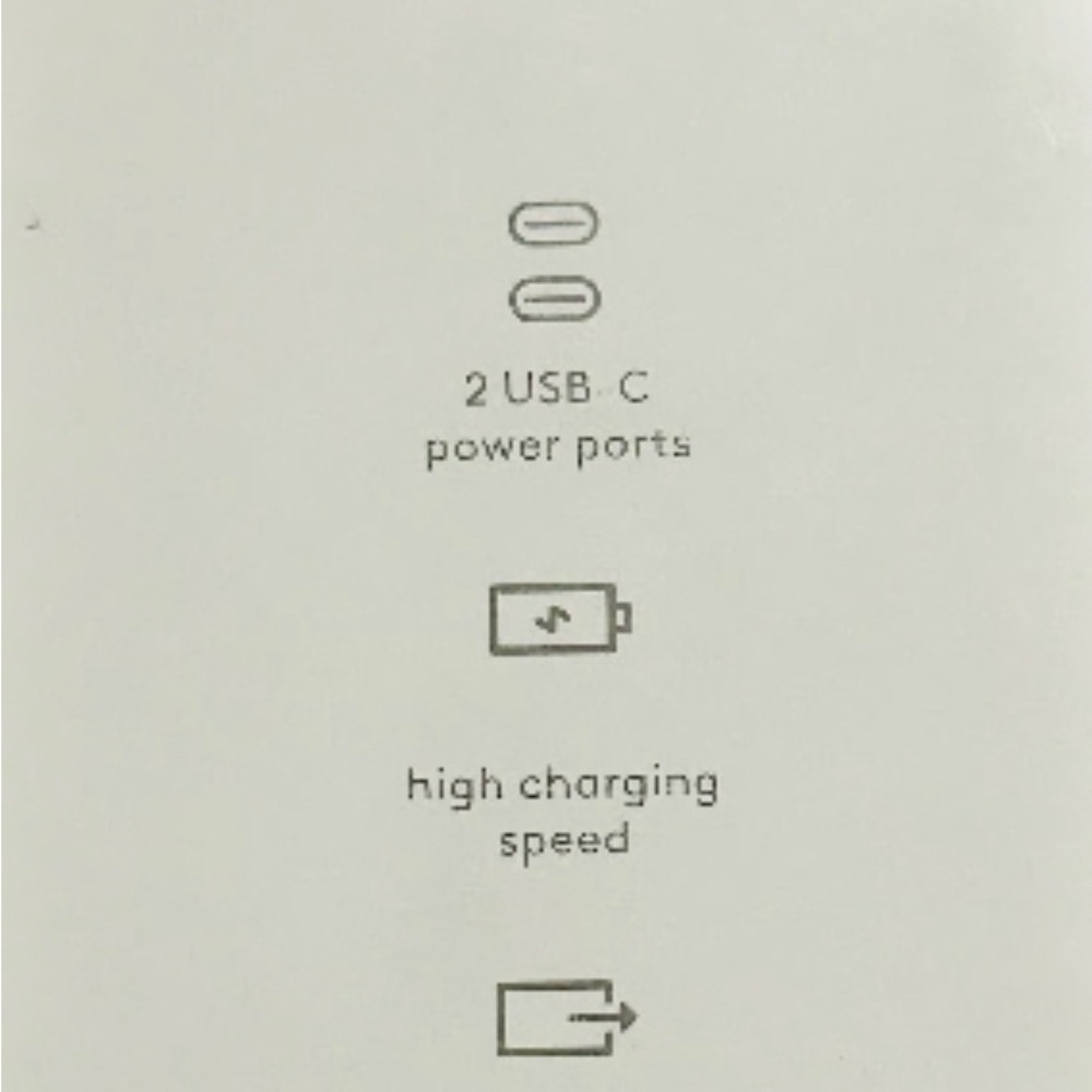 Heyday Gray Charging Box for 2 usb-c - Picture 5 of 5